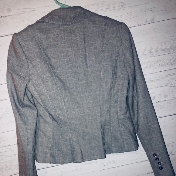WHBM gray blazer size 0 - Picture 6 of 7